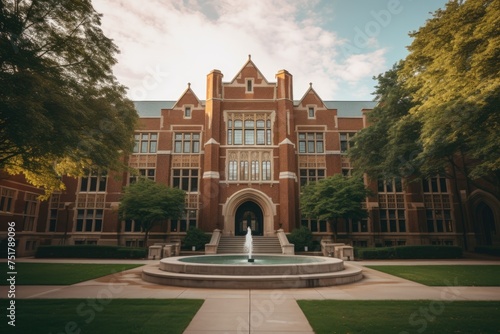 Exterior of a university photo