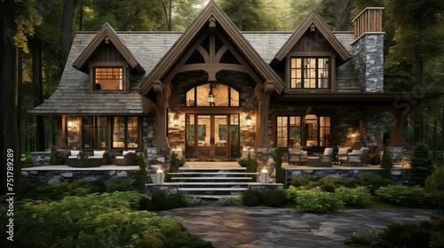architecture luxury cottage building