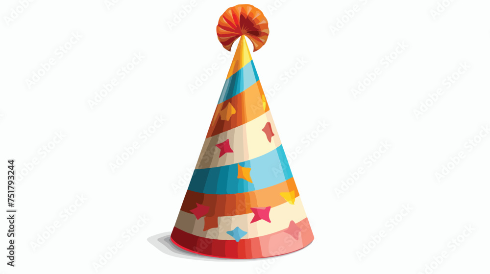 An Illustration of party cone hat isolated on white
