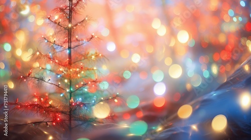 Wallpaper Mural festive xmas blurred lights Torontodigital.ca