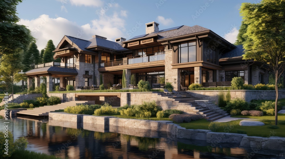 grand residential mansion building grand residential mansion building
