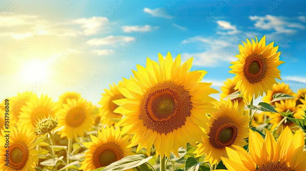 Fototapeta premium golden sunlight nature background