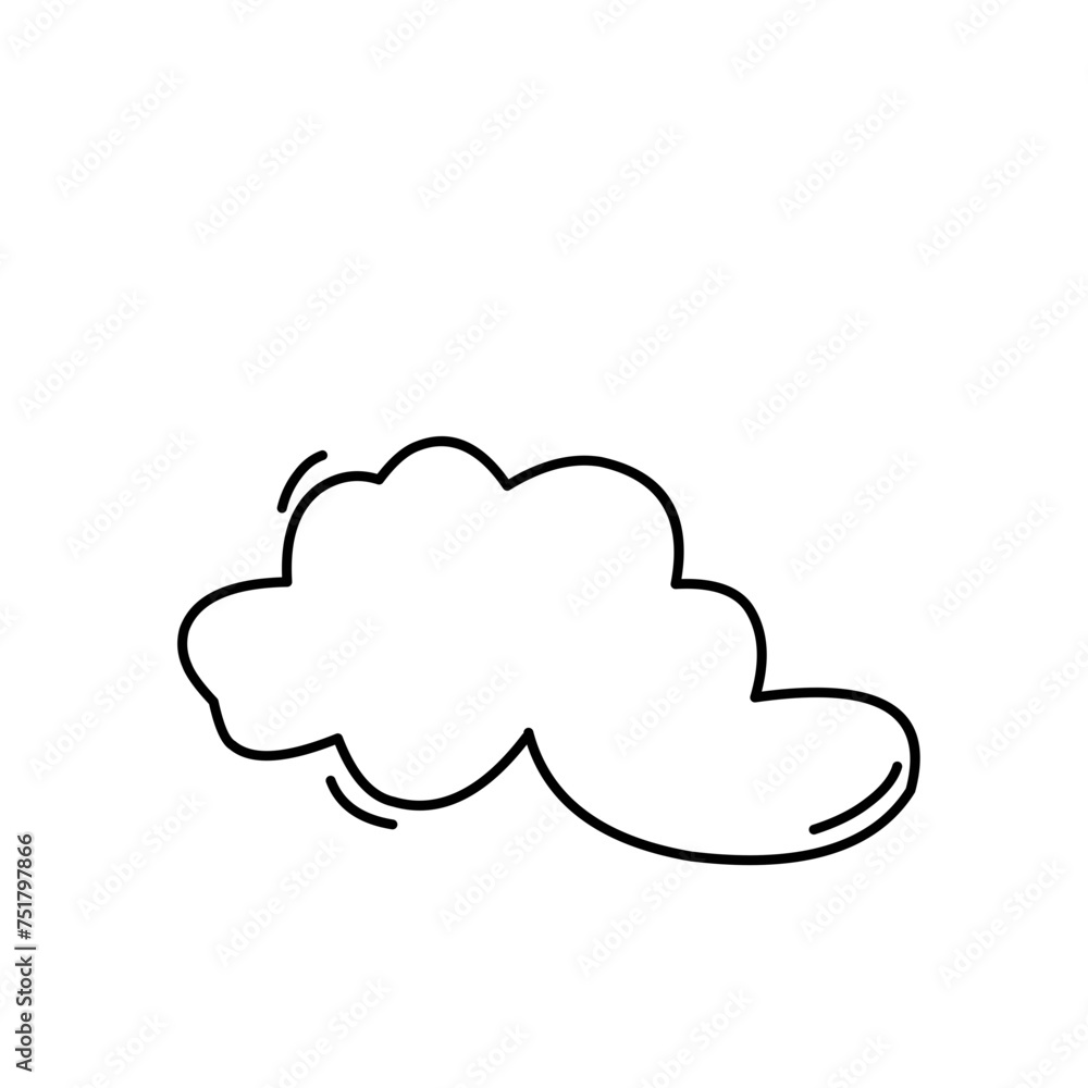 Hand drawn cloud 