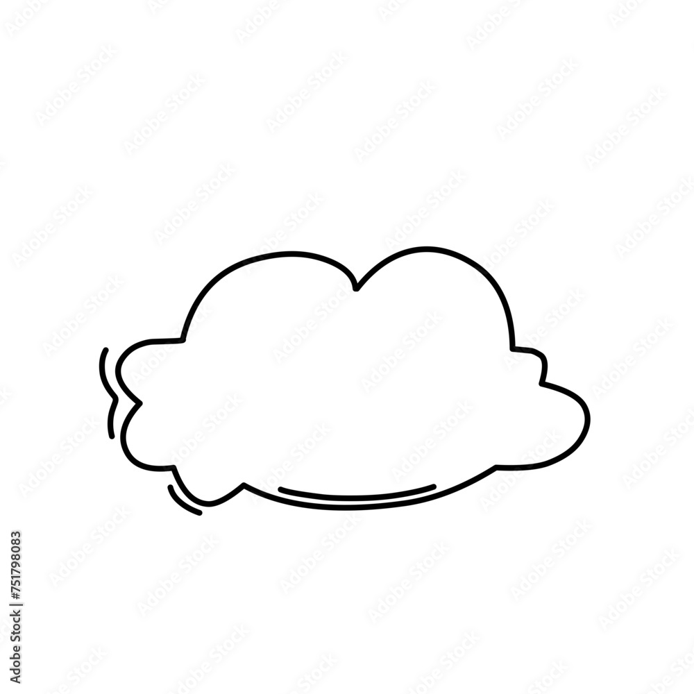 Hand drawn cloud 