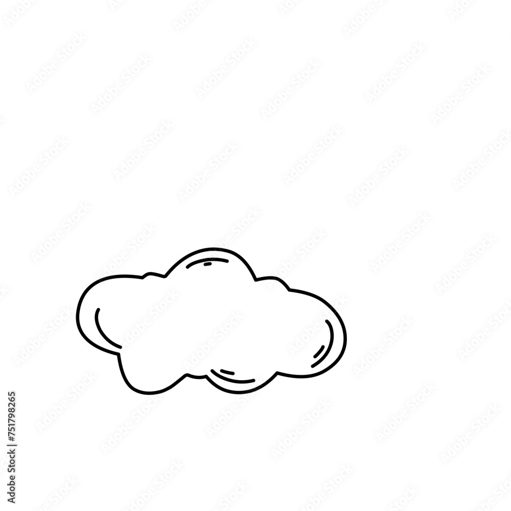 Hand drawn cloud 