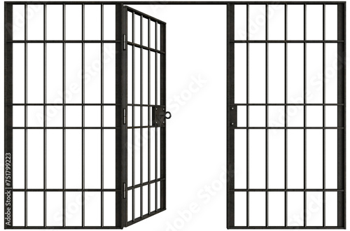 Metal jail bars