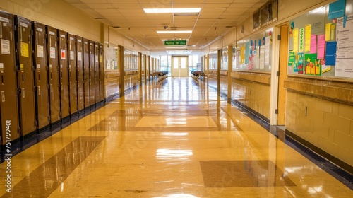 disinfect clean school photo
