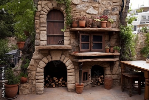 Compact Rustic Stone Oven Designs: Apartment Balcony & Small Spaces Honeycomb Hearth © Michael