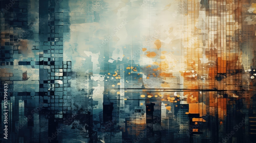modern abstract city background modern abstract city background