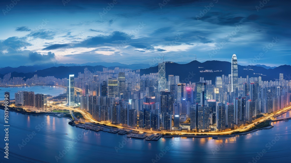 Fototapeta premium buildings business city background