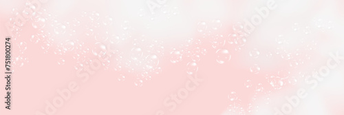 Bath foam isolated on transparent background. Shampoo bubbles texture.Sparkling shampoo and bath lather vector illustration. photo