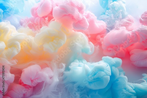 Colorful cotton candy soft pastel color background