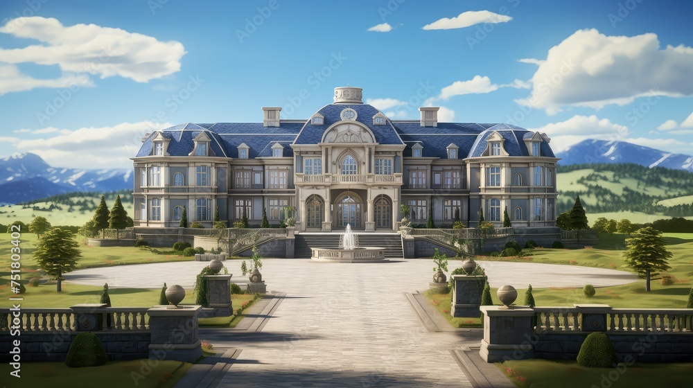 Fototapeta premium design home mansion building