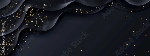 Abstract Black Friday sale banner background in black. golden. Premium elegant design. Luxury illustration template for website and mobile. email and newsletter design. marketing material. poster. photo