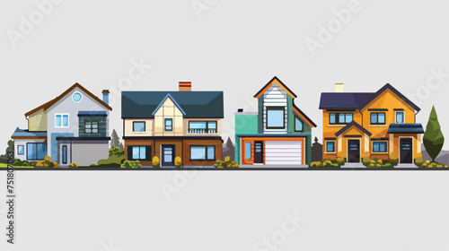 Real estate design over gray background vector illus