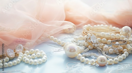 silver wedding jewelry background photo