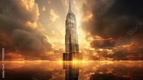 urban high skyscraper building