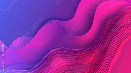 creative geometric wave shape with gradient color. Vector illustration. Design for landing page. 
