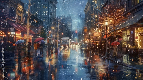 weather city rain © vectorwin