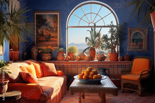 Sunny Mediterranean Retreat: Blue Terracotta Room