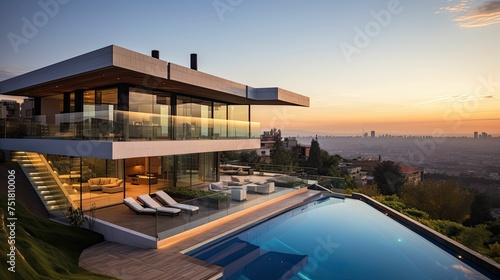 estate modern mansion building © vectorwin