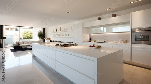 contemporary modern kitchen background