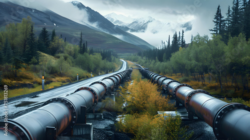 Alaska oil pipelines