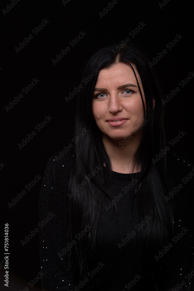 Portrait of a young happy woman smiling, looking beautiful and elegant. 6 Portrait of a young happy woman smiling, looking beautiful and elegant. 6