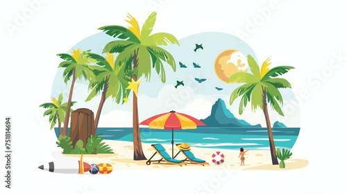Summer vacations design vector illustration eps10 gr