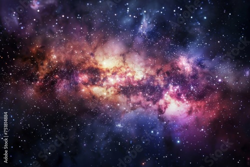 Vibrant Milky Way Galaxy View photo