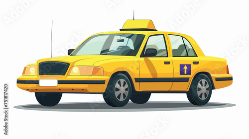 Taxi service design isolated on white background car