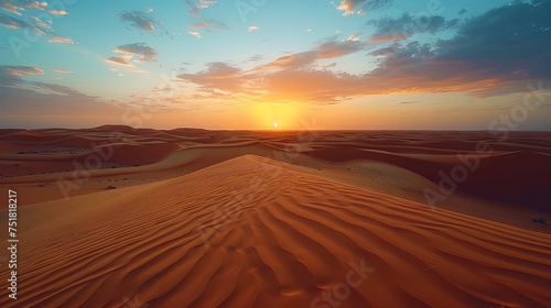 The desert, where the sand consists of gold and precious stones, and stones and rocks have the s