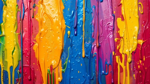 Dripping paint texture, colorful and artistic.
