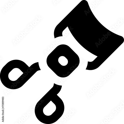 eyelash curler icon. vector glyph icon for your website, mobile, presentation, and logo design.