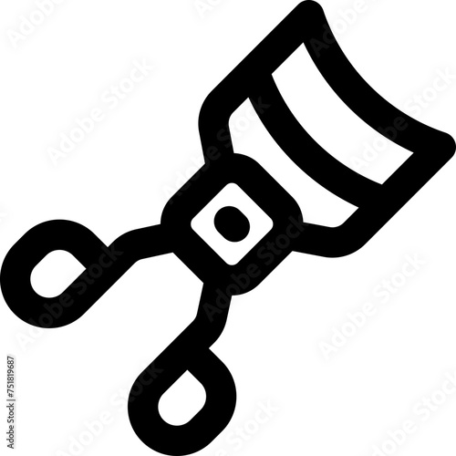 eyelash curler icon. vector line icon for your website, mobile, presentation, and logo design.