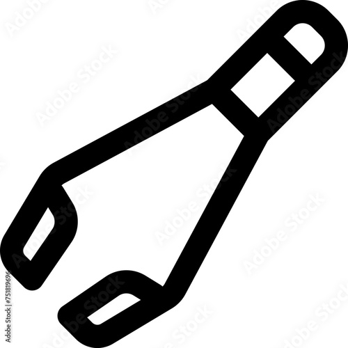 tweezer icon. vector line icon for your website, mobile, presentation, and logo design.