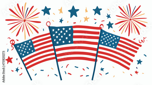 United states celebration design vector illustration