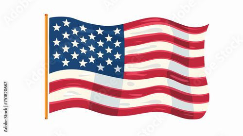 Usa Indepence day design isolated on white backgroun