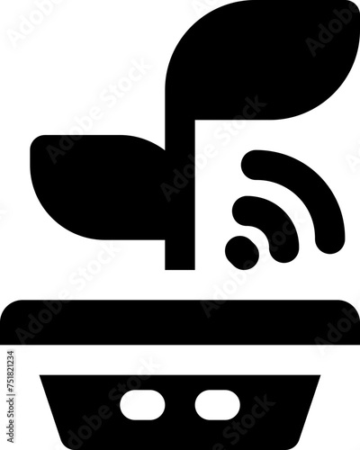 smart agriculture icon. vector glyph icon for your website, mobile, presentation, and logo design.