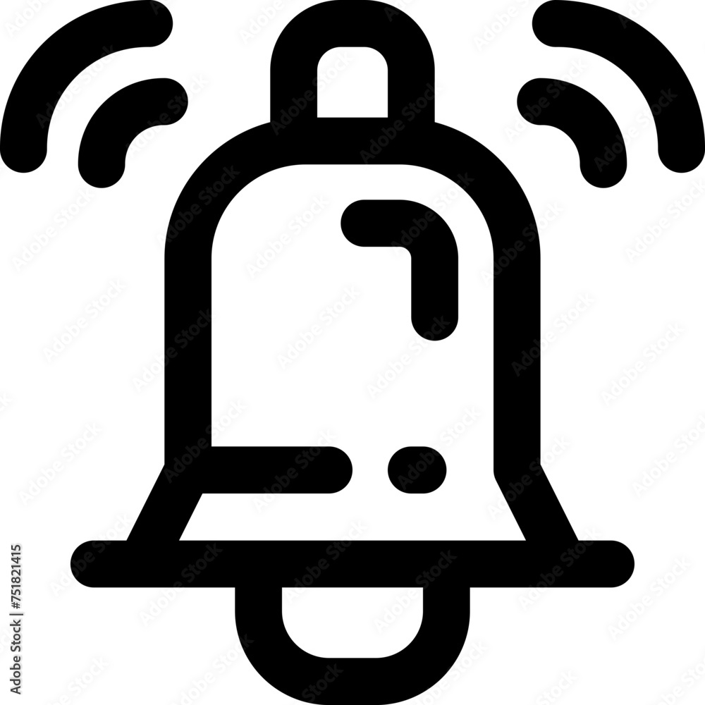 bell icon. vector line icon for your website, mobile, presentation, and logo design. bell icon. vector line icon for your website, mobile, presentation, and logo design.