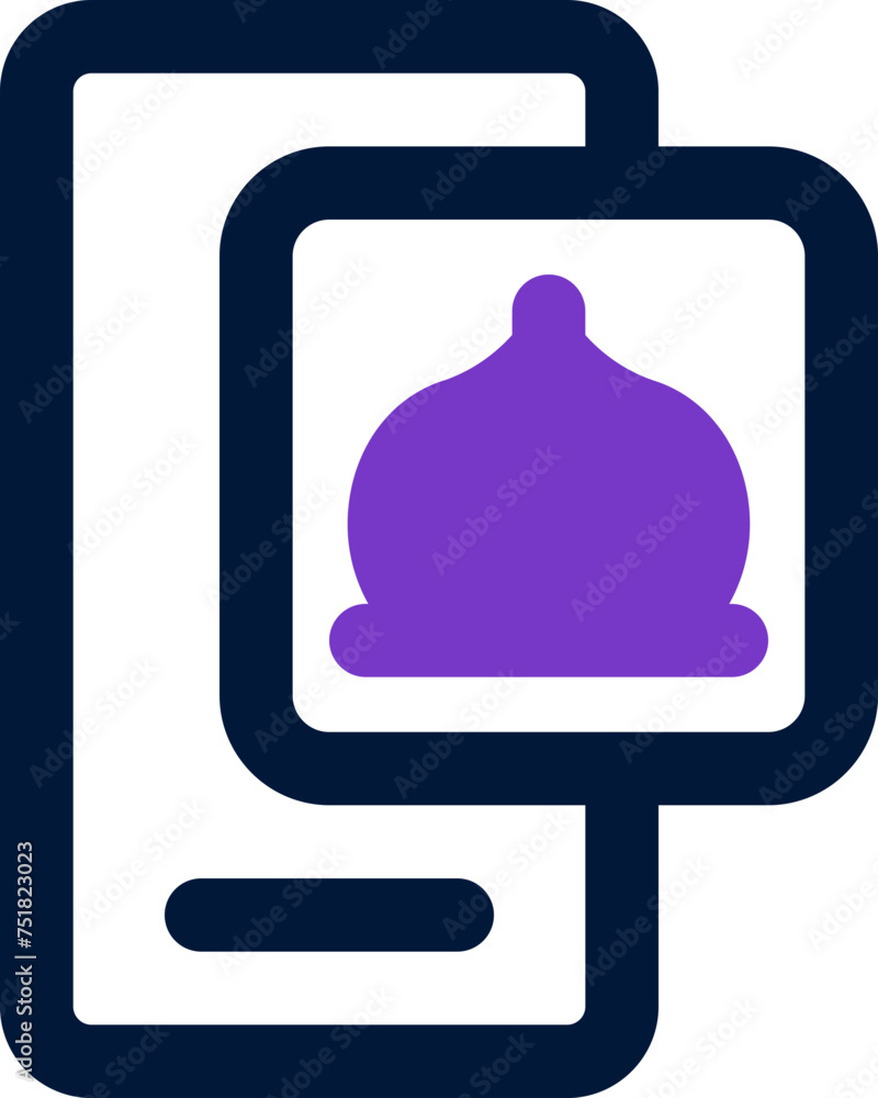 muslim app icon. vector dual tone icon for your website, mobile, presentation, and logo design. muslim app icon. vector dual tone icon for your website, mobile, presentation, and logo design.