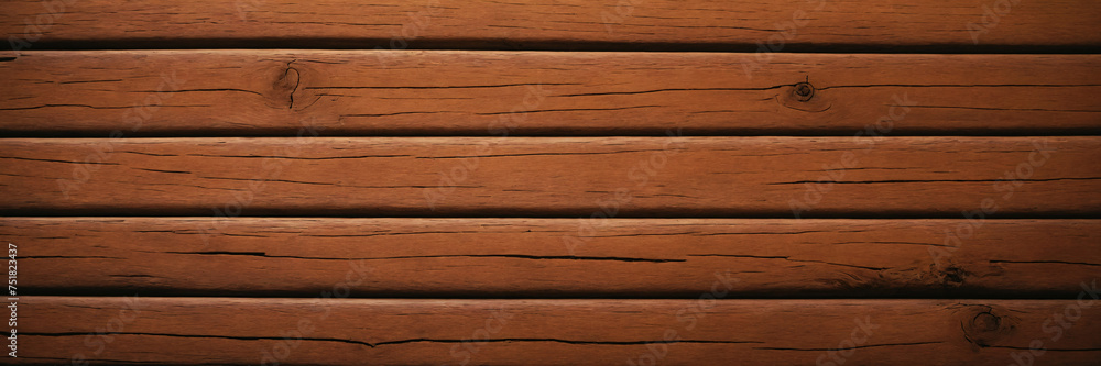 Distressed wooden boards backdrop in warm brown tones.