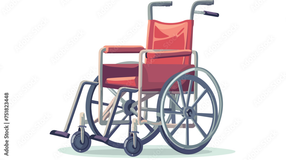 Wheelchair design medical element icon isolated on w