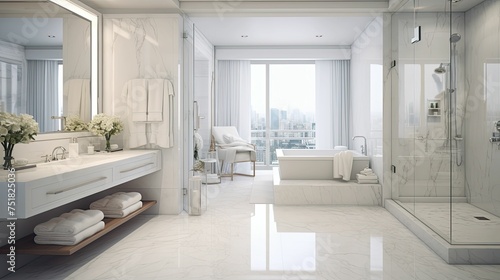 Wallpaper Mural modern white interior room Torontodigital.ca