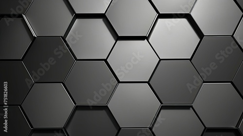 geometric gray hexagon background