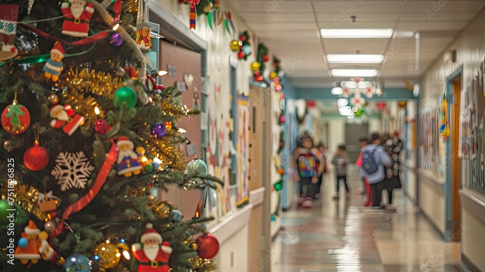 Obraz premium celebration school christmas