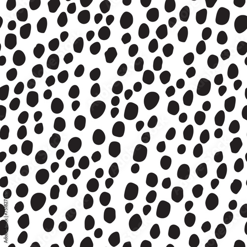 Oval Blob. Vector Round. Cheetah Paint Dirt. White Animal Grunge. Black Oval Dot. Dalmatian Polka Texture Polkadot Row Pattern. Isolated Fur Cheetah Blotter. Seamless Ink Monochrome. Vector Polka.