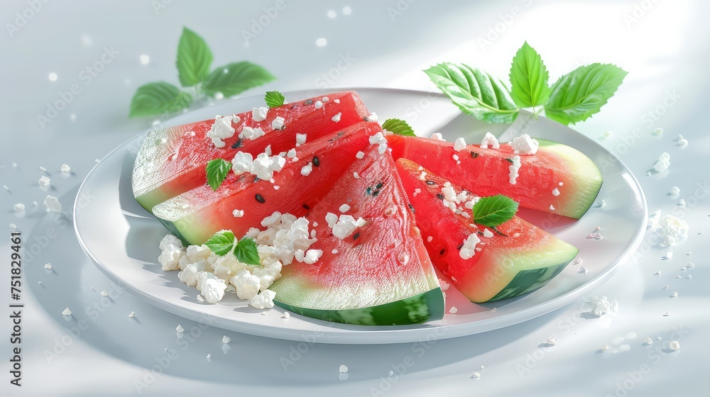 refreshing feta watermelon refreshing feta watermelon