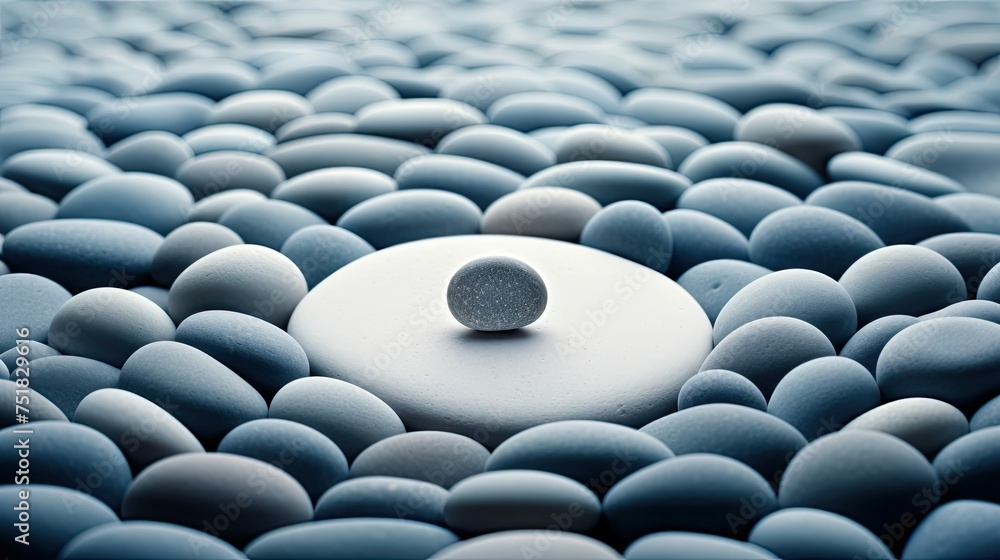 Fototapeta premium peaceful circle zen background