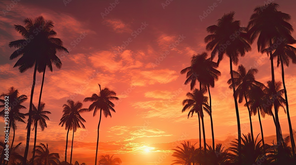 paradise palm nature background